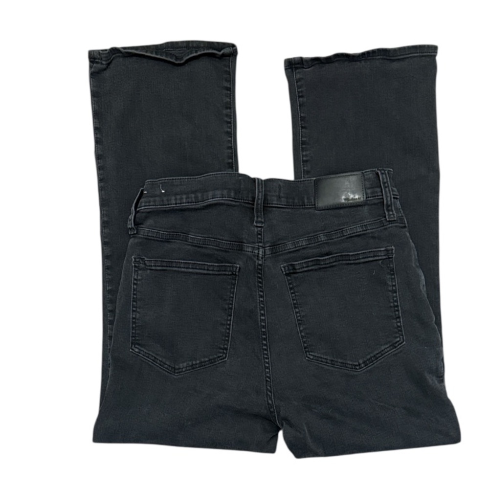 Madewell Cali Demi Boot Button Fly Jeans Black Womens Size 29 - Picture 4 of 4